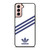 ADIDAS ORIGINALS STRIPES WHITE ROYAL BLUE Samsung Galaxy S21 Case Cover