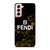 FENDI FASHION ROMA LOGO BLACK MARBLE Samsung Galaxy S21 Case Cover