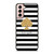 KATE SPADE NEW YORK GOLD LOGO STRIPES PATTERN Samsung Galaxy S21 Case Cover
