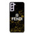 FENDI FASHION ROMA LOGO BLACK MARBLE Samsung Galaxy S21 FE Case Cover