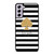 KATE SPADE NEW YORK GOLD LOGO STRIPES PATTERN Samsung Galaxy S21 FE Case Cover