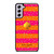 KATE SPADE NEW YORK YELLOW PINK STRIPES GLITTER Samsung Galaxy S21 FE Case Cover