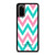 KATE SPADE NEW YORK LOGO GREEN PINK CHEVRON PATTERN Samsung Galaxy S20 Case Cover