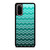 OMBRE TEAL CHEVRON Samsung Galaxy S20 Case Cover