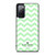 KATE SPADE NEW YORK LOGO GREEN CHEVRON PATTERN Samsung Galaxy S20 FE Case Cover