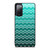 OMBRE TEAL CHEVRON Samsung Galaxy S20 FE Case Cover