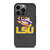 LSU TIGERS LEATHER LOGO iPhone 13 Pro Case Cover