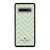 KATE SPADE NEW YORK LOGO GOLDEN GREEN CHEVRON PATTERN Samsung Galaxy S10 Case Cover