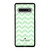 KATE SPADE NEW YORK LOGO GREEN CHEVRON PATTERN Samsung Galaxy S10 Case Cover