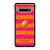 KATE SPADE NEW YORK YELLOW PINK STRIPES GLITTER Samsung Galaxy S10 Case Cover
