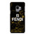 FENDI FASHION ROMA LOGO BLACK MARBLE Samsung Galaxy S9 Case Cover