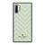 KATE SPADE NEW YORK LOGO GOLDEN GREEN CHEVRON PATTERN Samsung Galaxy Note 10 Plus Case Cover