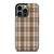 BROWN PLAID PATTERN iPhone 13 Pro Case Cover