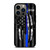BLUE LINE POLICE WARRIOR iPhone 13 Pro Case Cover