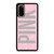 VICTORIA'S SECRET PINK SPARKLE LOGO Samsung Galaxy S20 Case Cover VICTORIA'S SECRET PINK SPARKLE LOGO Samsung Galaxy S20 Case Cover