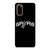 SAN ANTONIO SPURS LOGO BLACK Samsung Galaxy S20 Case Cover SAN ANTONIO SPURS LOGO BLACK Samsung Galaxy S20 Case Cover