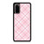 LIGHT PINK PLAID PATTERN Samsung Galaxy S20 Case Cover