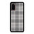 GREY TARTAN PLAID PATTERN Samsung Galaxy S20 Case Cover