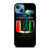 UM MIAMI HURRICANES NFL iPhone 13 Case Cover UM MIAMI HURRICANES NFL iPhone 13 Case Cover
