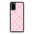 LIGHT PINK PLAID PATTERN Samsung Galaxy S20 Plus Case Cover