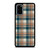 CHECK CLASSIC DARK PLAID FABRIC TEXTURES Samsung Galaxy S20 Plus Case Cover