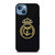 REAL MADRID CF LOGO BLACK iPhone 13 Case Cover REAL MADRID CF LOGO BLACK iPhone 13 Case Cover