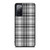 GREY CHECK FABRIC TEXTURES Samsung Galaxy S20 FE Case Cover