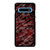 RED BLACK TIE DYE PATTERN Samsung Galaxy S10 Plus Case Cover