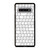 WHITE KEYBOARD PATTERN Samsung Galaxy S10 Case Cover