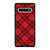 RED TARTAN CROSS PATTERN Samsung Galaxy S10 Case Cover