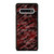 RED BLACK TIE DYE PATTERN Samsung Galaxy S10 Case Cover