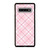 LIGHT PINK PLAID PATTERN Samsung Galaxy S10 Case Cover