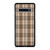BROWN PLAID PATTERN Samsung Galaxy S10 Case Cover