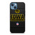 IOWA HAWKEYES CARBON LOGO iPhone 13 Case Cover