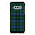 GREEN BLUE TARTAN PLAID PATTERN Samsung Galaxy S10e Case Cover