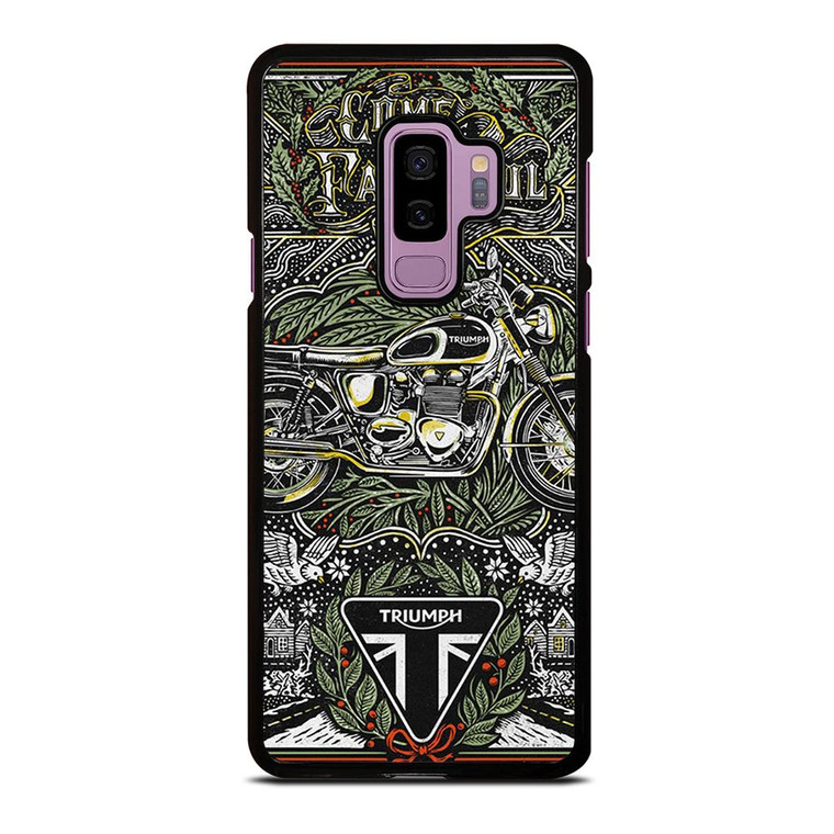 TRIUMPH MOTORCYCLE POSTER Samsung Galaxy S9 Plus Case Cover
