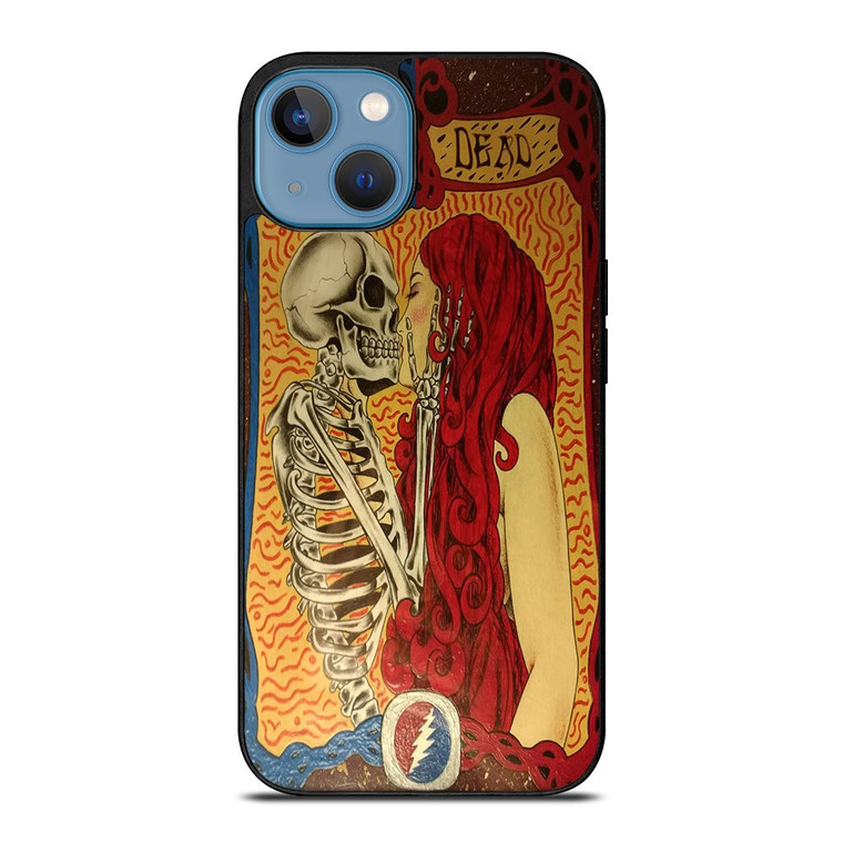 GRATEFUL DEAD KISSING SKELETON iPhone 13 Case Cover