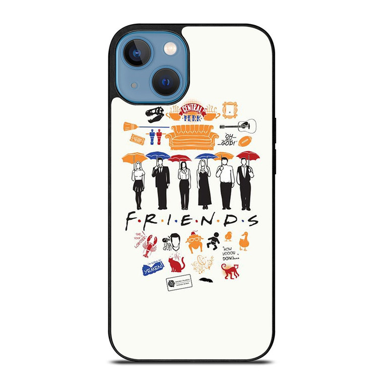 FRIENDS TV SHOW CLIP ART iPhone 13 Case Cover