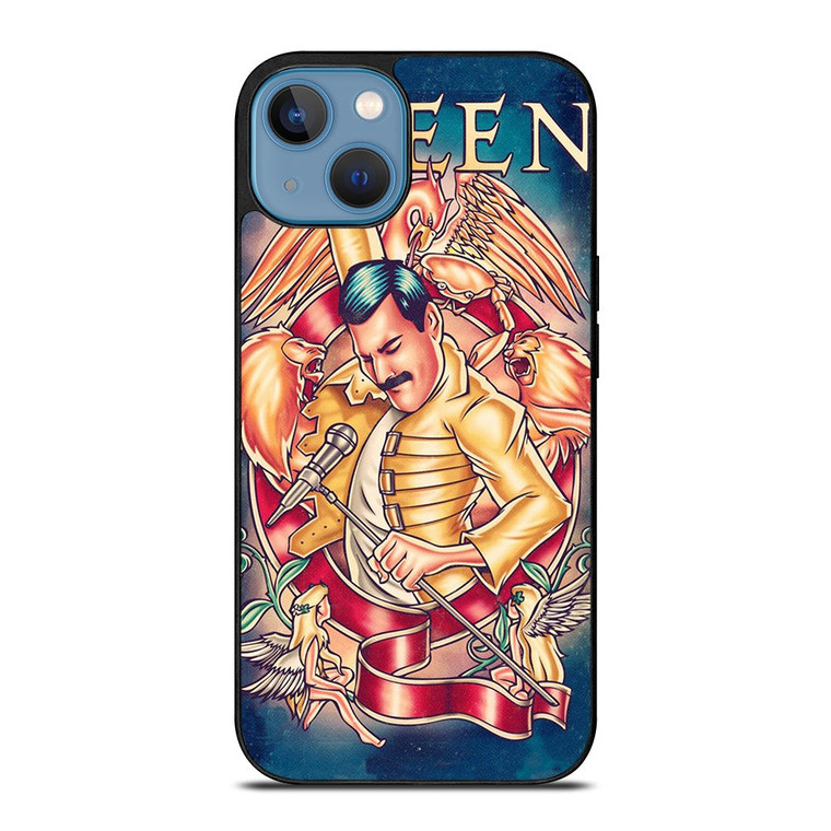 FREDDIE MERCURY QUEEN ART iPhone 13 Case Cover