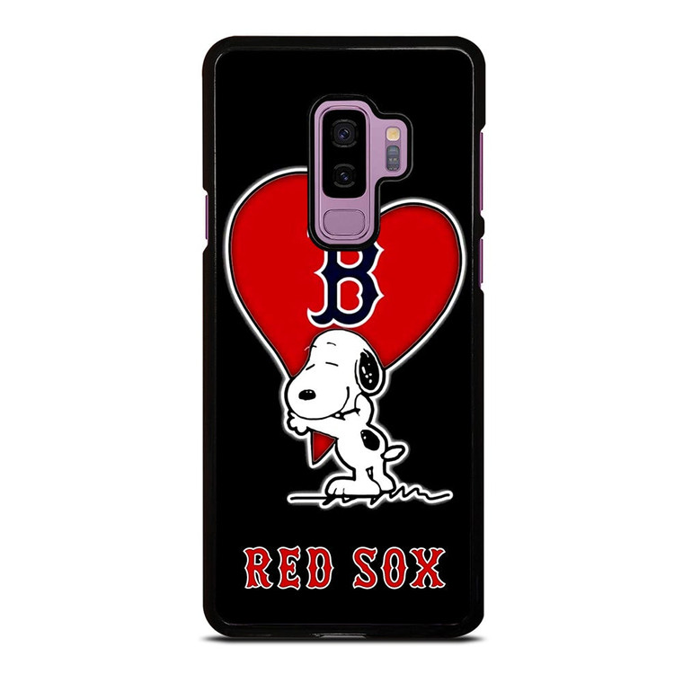 LOVE BOSTON RED SOX SNOOPY Samsung Galaxy S9 Plus Case Cover