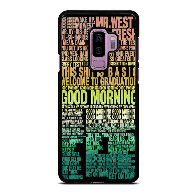 KANYE WEST RAPPER LYRICS Samsung Galaxy S9 Plus Case Cover