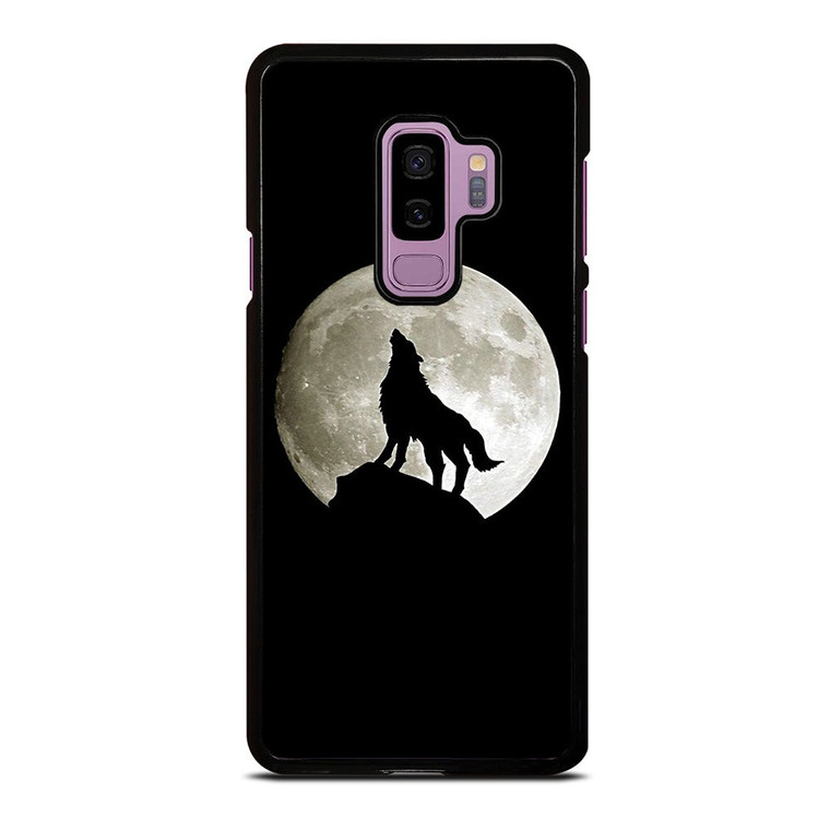 FULL MOON WOLF SILHOUETTE Samsung Galaxy S9 Plus Case Cover