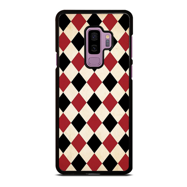 DIAMOND RED BACK PATTERN Samsung Galaxy S9 Plus Case Cover