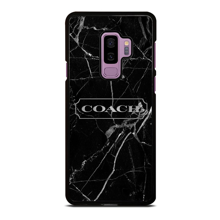 COACH NEW YORK SILVER MARBLE Samsung Galaxy S9 Plus Case Cover