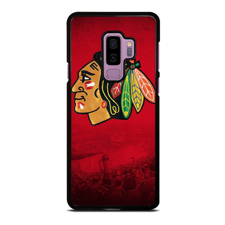 CHICAGO BLACKHAWKS NHL ICON Samsung Galaxy S9 Plus Case Cover