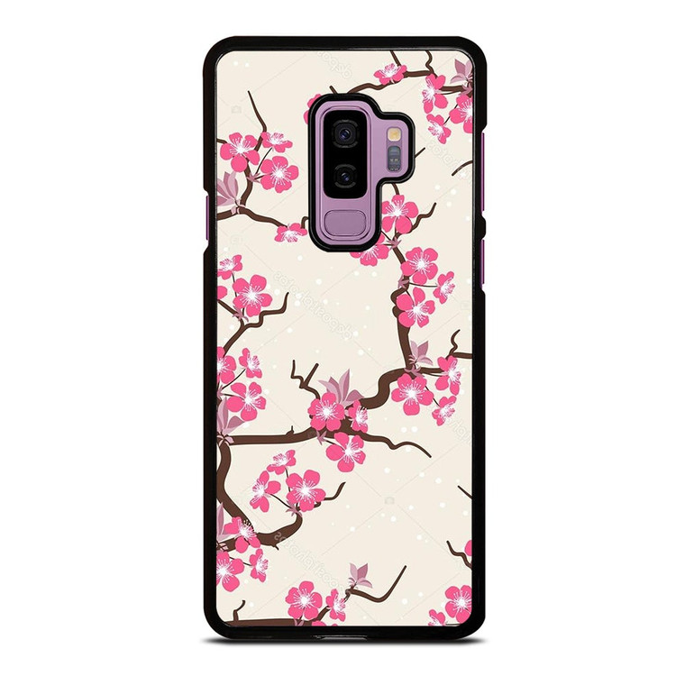 CHERRY BLOSSOM FLOWERS PATTERN Samsung Galaxy S9 Plus Case Cover