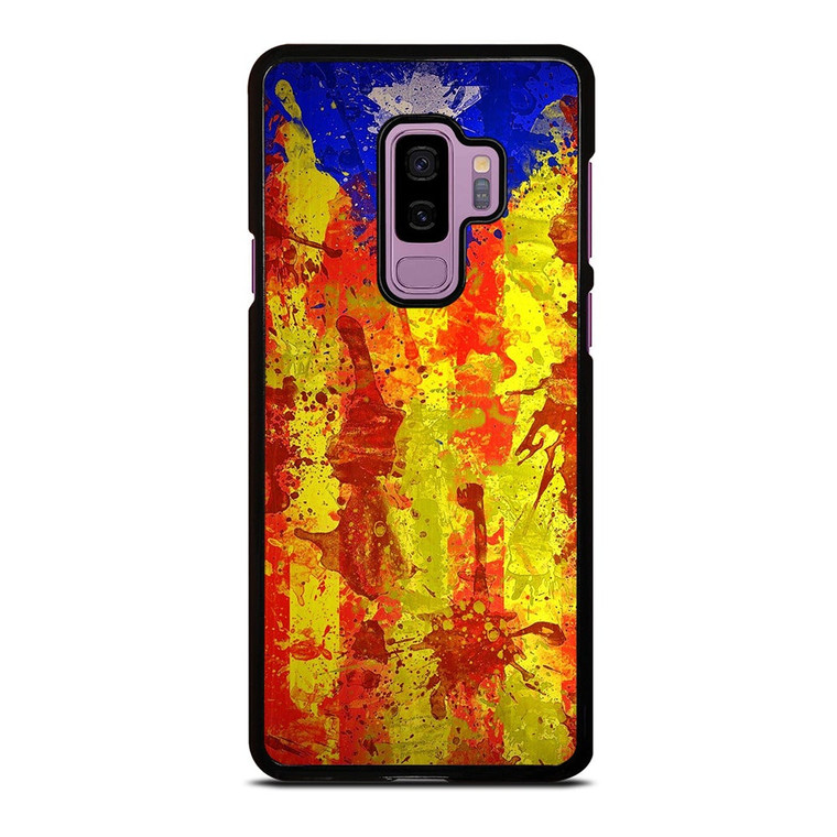 CATALONIA FLAG BRUSHES Samsung Galaxy S9 Plus Case Cover