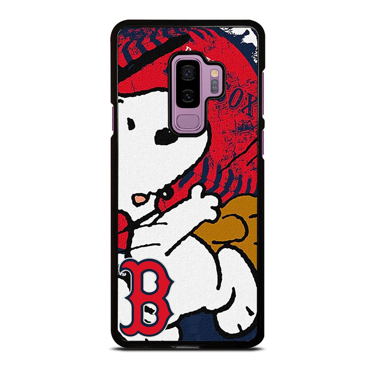 BOSTON RED SOX BASEBALL SNOOPY Samsung Galaxy S9 Plus Case Cover