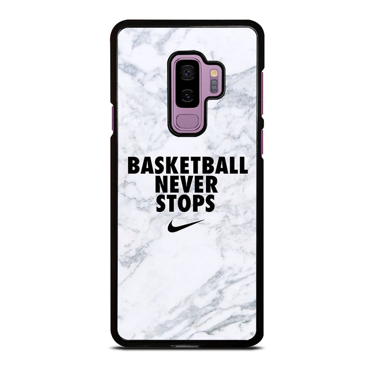 BASKETBALL NEVER STOPS MARBLE Samsung Galaxy S9 Plus Case Cover
