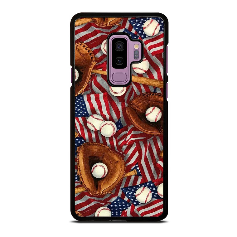 AMERICAN BASEBALL ABSTRACT Samsung Galaxy S9 Plus Case Cover